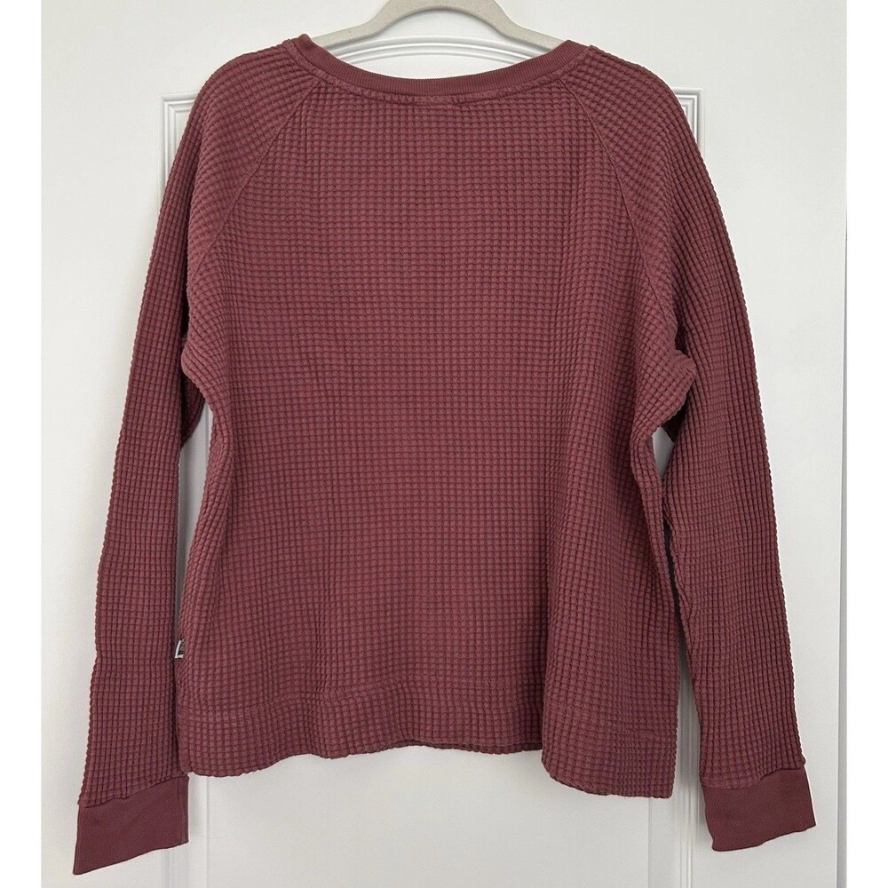 The North Face Shirt Womens XL Chabot Waffle Knit Thermal Mauve Hiking Outdoors - Picture 5 of 9